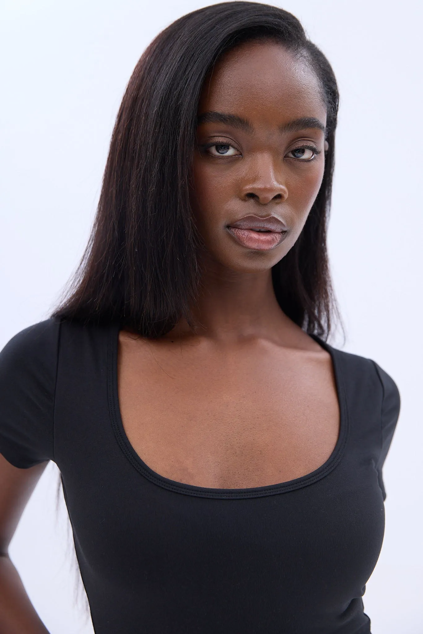 Short Sleeve Scoop Neck Bodysuit sold by Bluenotes product image thumbnail 4