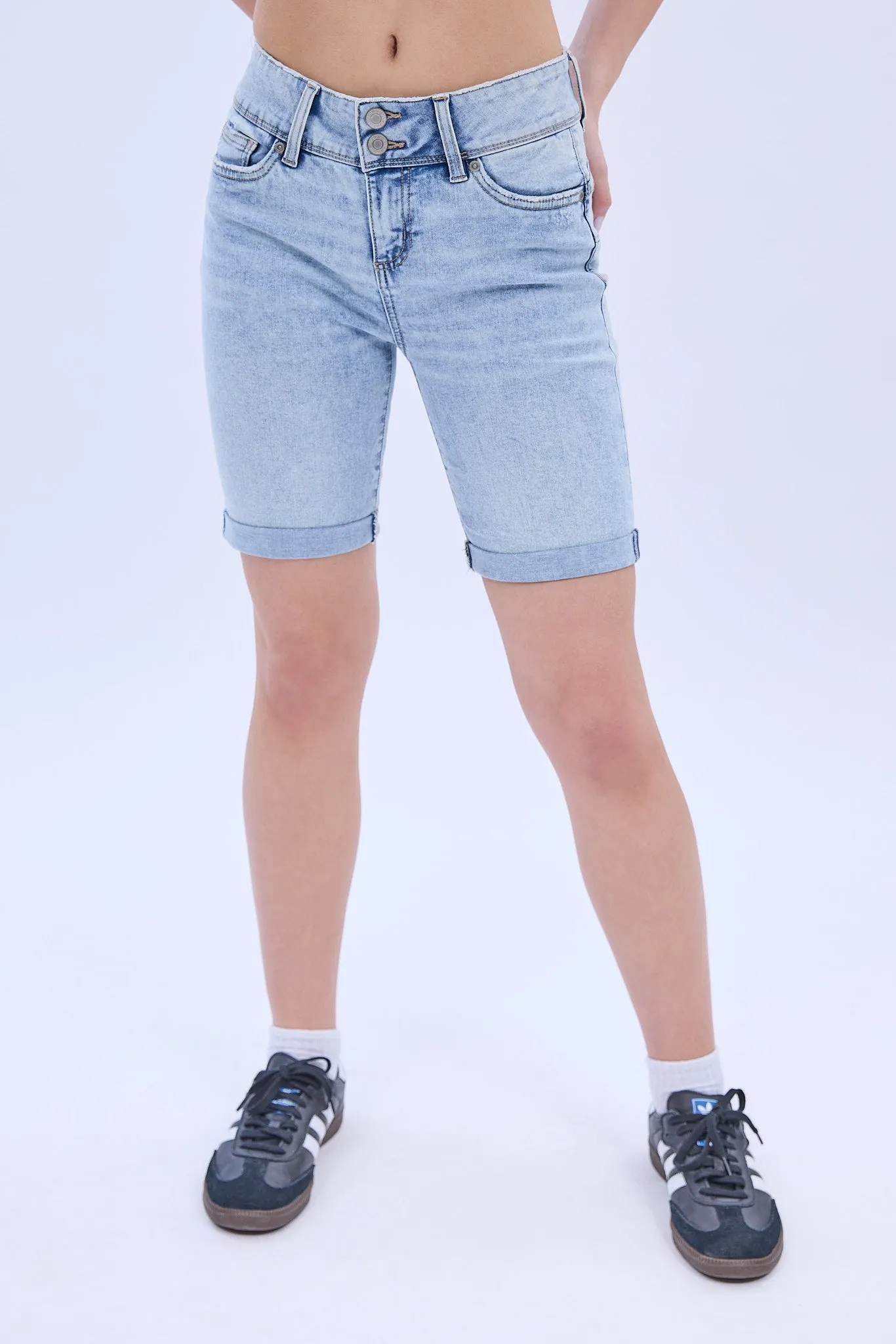 High Rise Bermuda Denim Short sold by Bluenotes