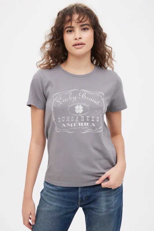 Lucky Logo Tee sold by Bluenotes