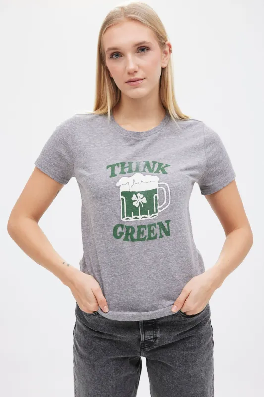 Lucky Clover Think Green Tee sold by Bluenotes