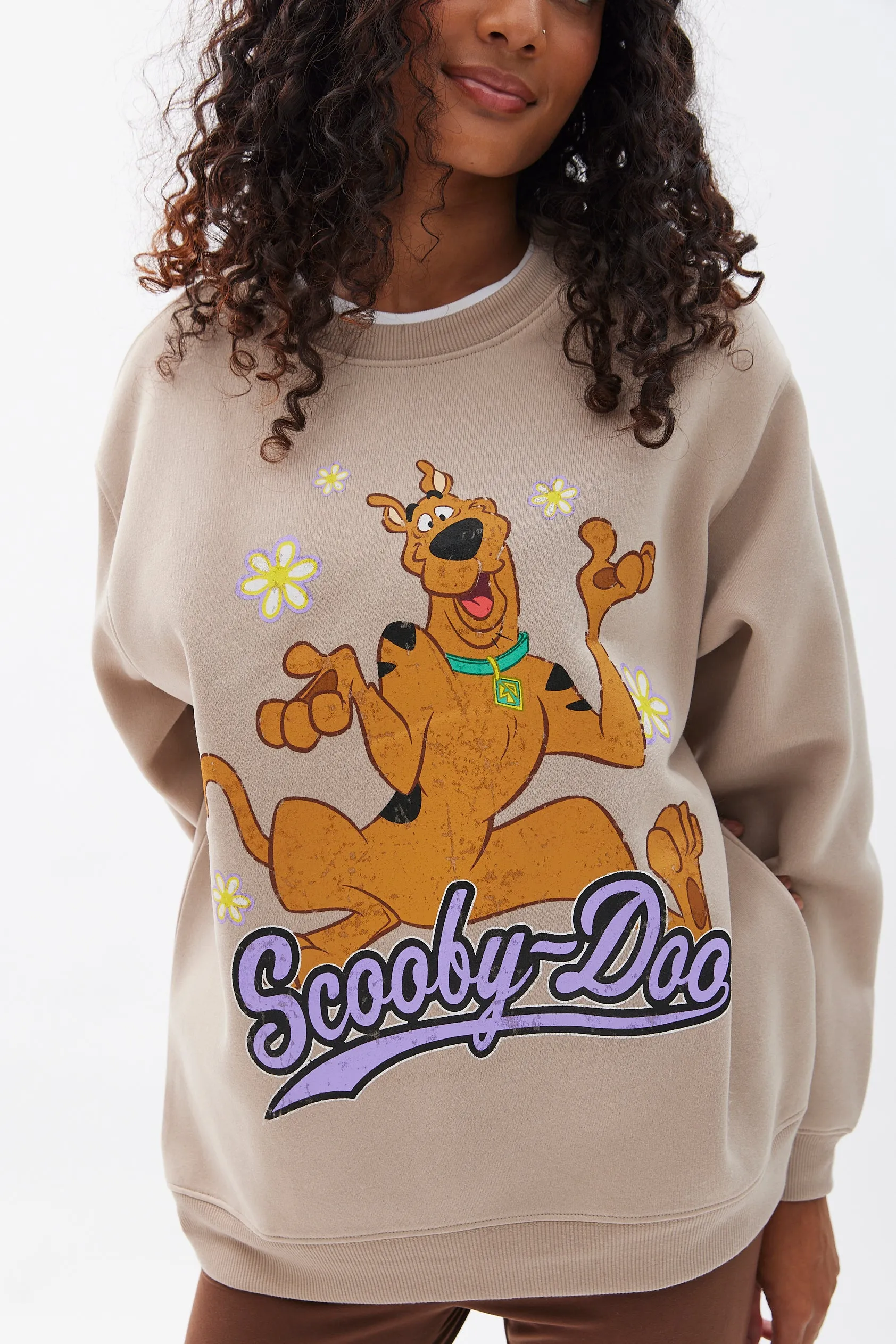 Scooby-Doo Graphic Crew Neck Oversized Sweatshirt sold by Bluenotes product image thumbnail 3