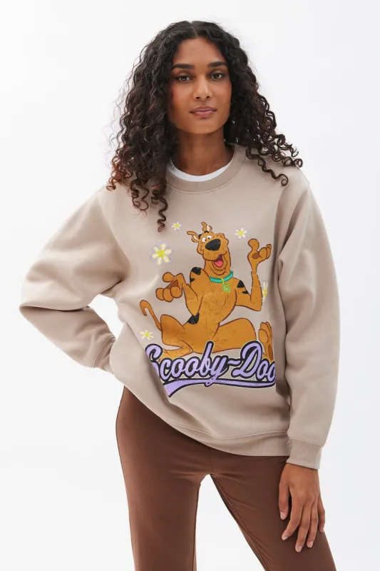 Scooby-Doo Graphic Crew Neck Oversized Sweatshirt sold by Bluenotes