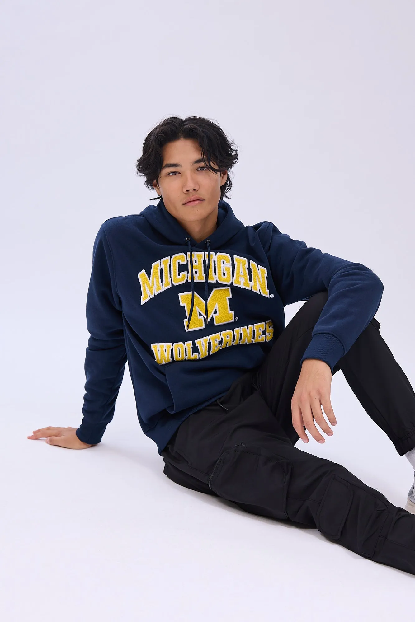 Michigan Wolverines Chenille Graphic Hoodie sold by Bluenotes product image thumbnail 4