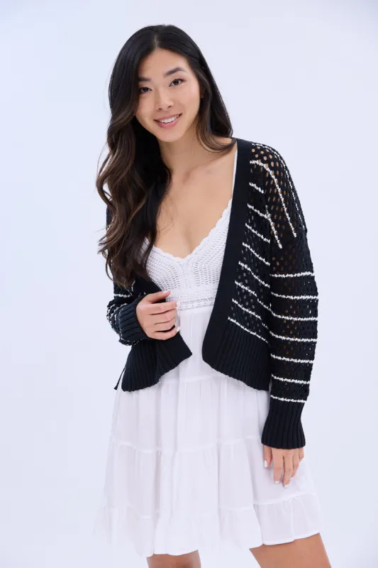 Crochet Open Cardigan sold by Bluenotes