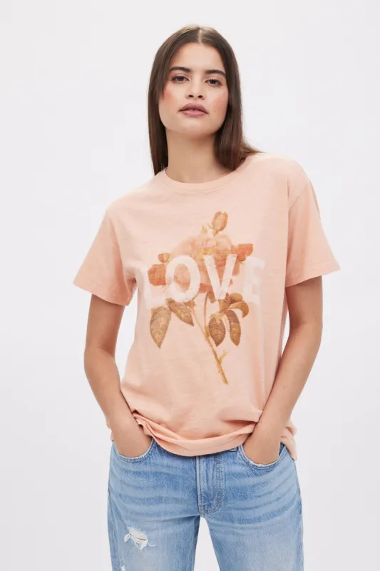 Love Floral Boyfriend Tee sold by Bluenotes