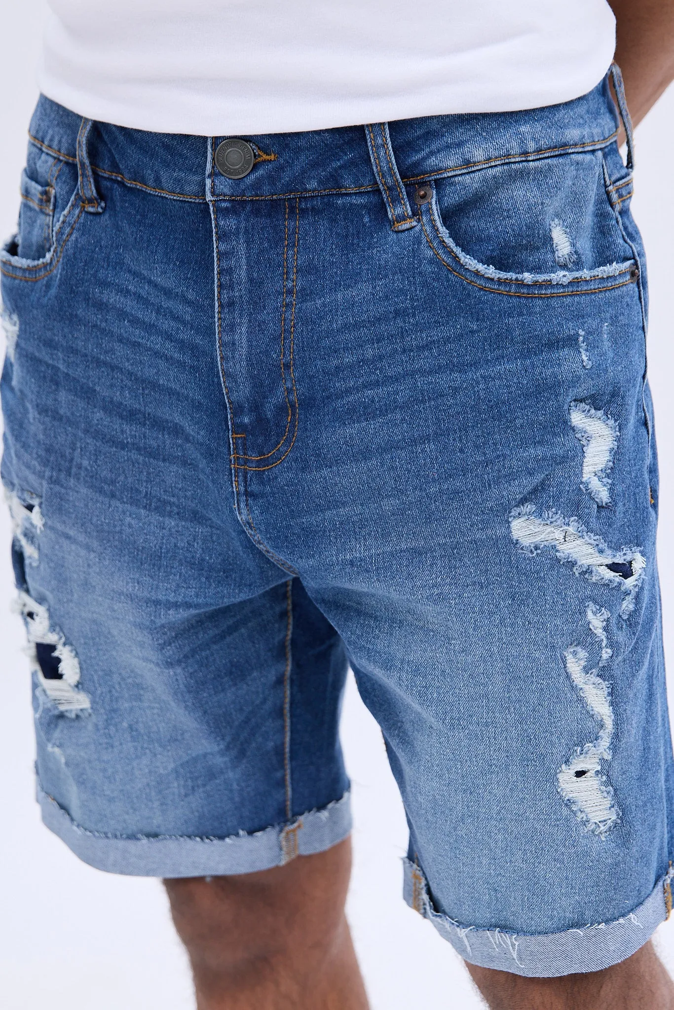 Rip & Repair Denim Short sold by Bluenotes product image thumbnail 4