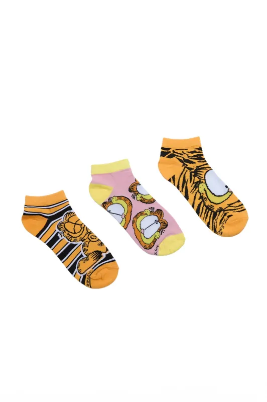 Garfield Printed Ankle Socks 3-Pack sold by Bluenotes