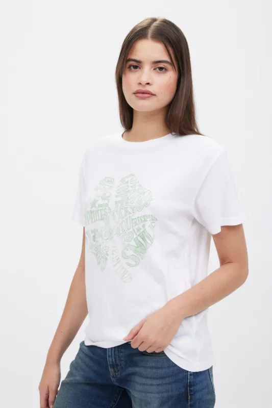 Lucky Clover Boyfriend Tee sold by Bluenotes