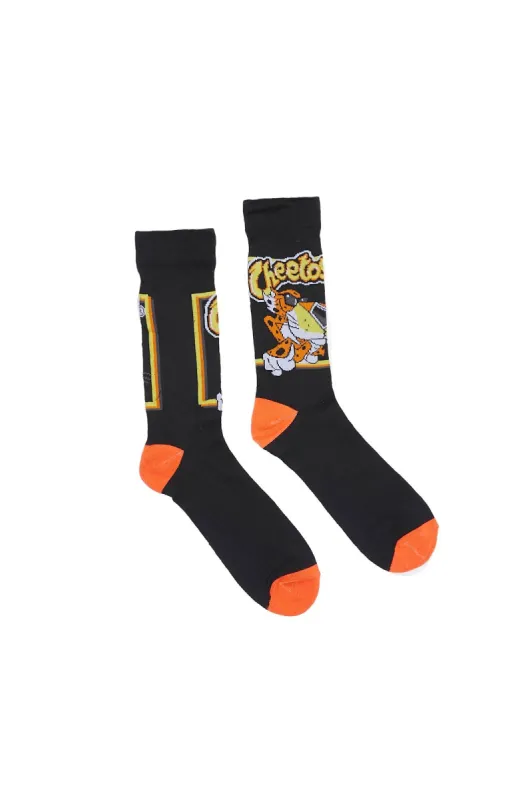 Cheetos Chester Printed Printed Crew Socks sold by Bluenotes