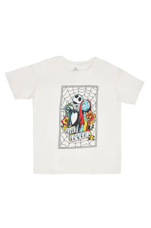 The Nightmare Before Christmas The Lovers Graphic Oversized Tee sold by Bluenotes