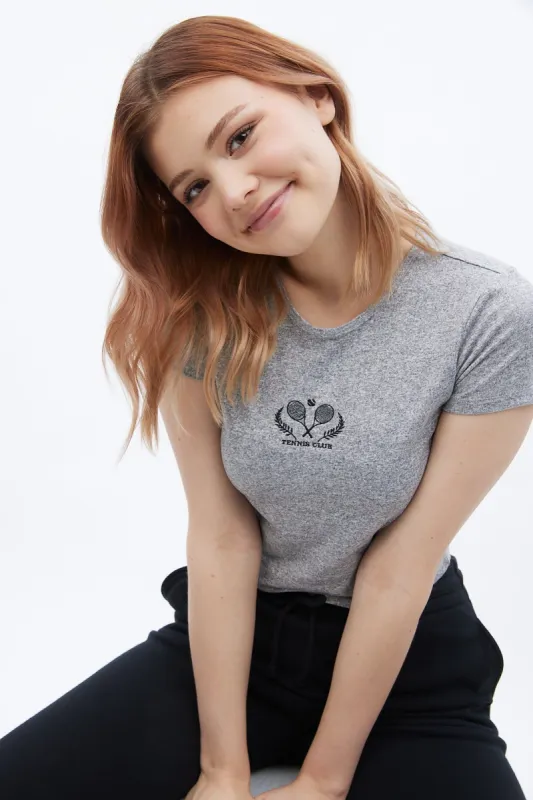 Super Soft Tennis Club Graphic Baby Tee sold by Bluenotes