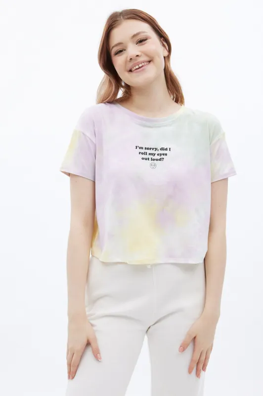 Super Soft Sorry Graphic Boxy Crop Tee sold by Bluenotes