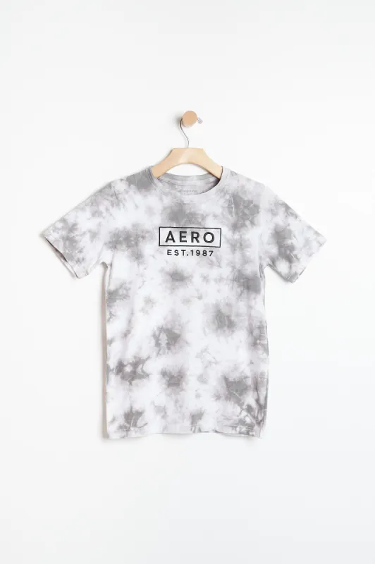 AERO Boys Tie Dye Est. 1987 Graphic Tee sold by Bluenotes
