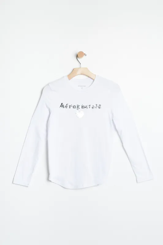 AERO Girls Graphic Long Sleeve Tee sold by Bluenotes