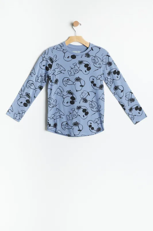 AERO Girls Snoopy Graphic Long Sleeve Tee sold by Bluenotes