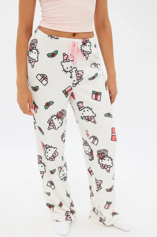 Hello Kitty Printed Plush Pajama Pant sold by Bluenotes