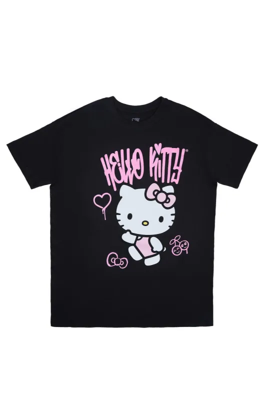 Hello Kitty Cherry Graphic Relaxed Tee sold by Bluenotes