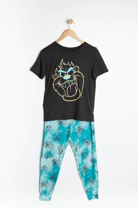 AERO Boys Super Soft Looney Tunes Taz Graphic 2 Piece Pajama Set sold by Bluenotes