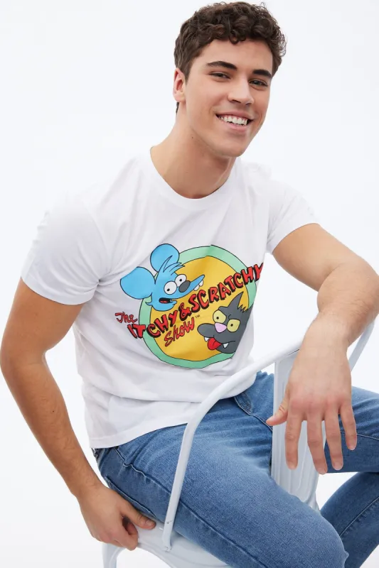 The Simpsons Itchy & Scratchy Graphic Tee sold by Bluenotes