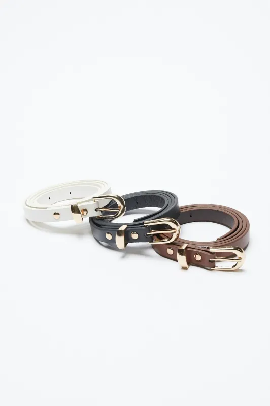 Skinny Belt 3-Pack sold by Bluenotes