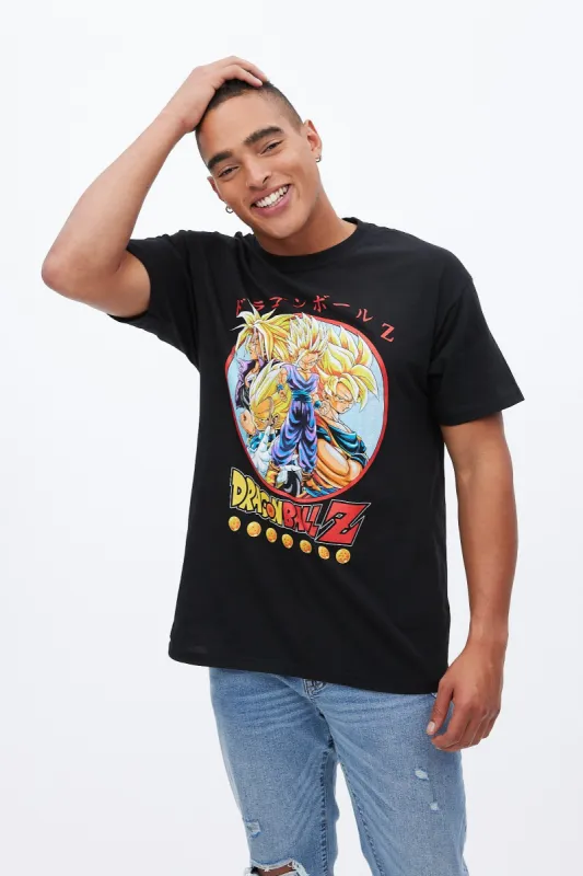 Dragon Ball Z Super Sayan Circle Graphic Tee sold by Bluenotes