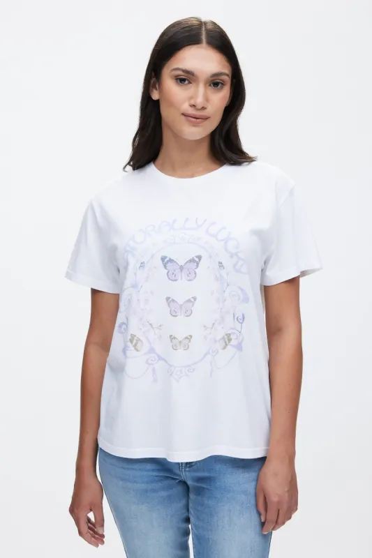Naturally Lucky Boyfriend Tee sold by Bluenotes
