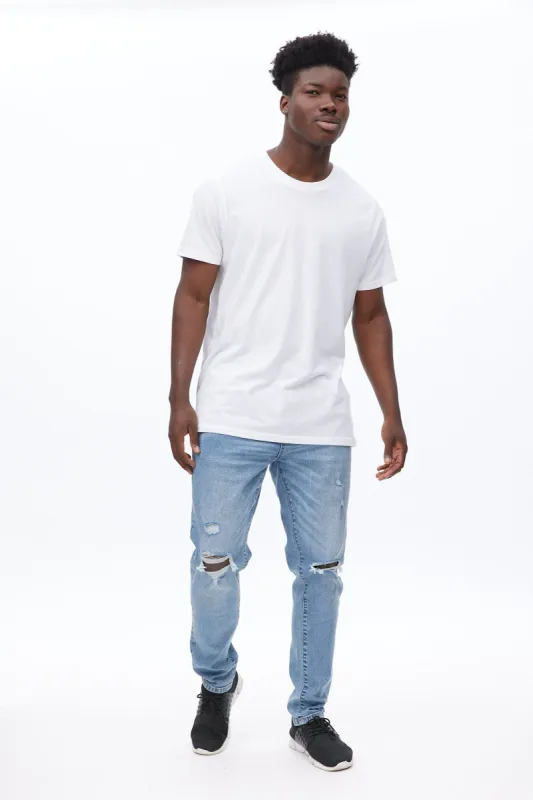 AERO Max Stretch Athletic Skinny Destroyed Jean made by Bluenotes