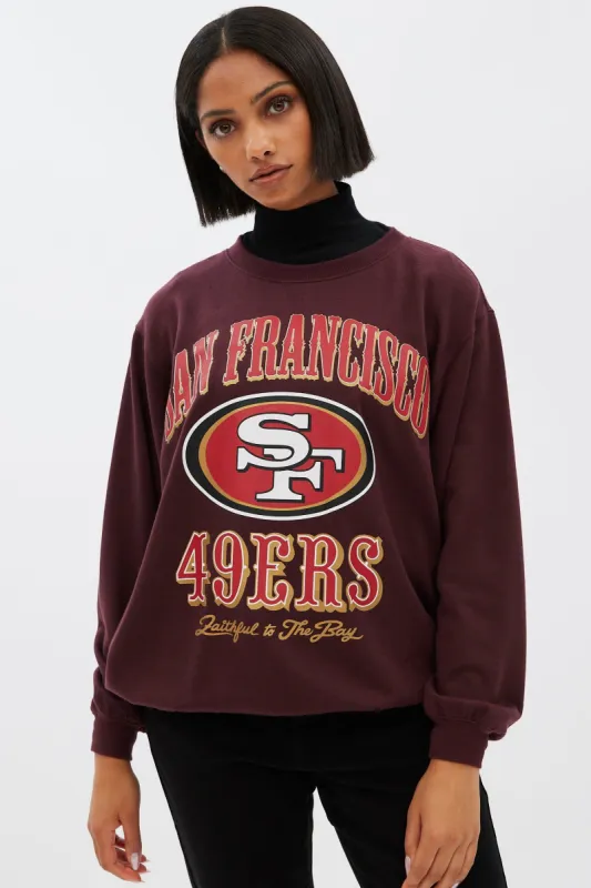 San Francisco Graphic Oversized Crew Neck Sweatshirt sold by Bluenotes