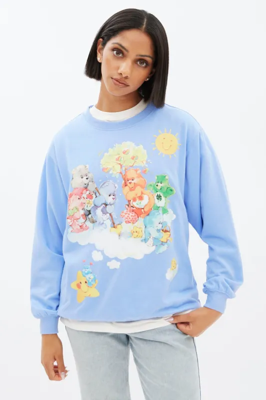 Care Bears Graphic Oversized Crew Neck Sweatshirt sold by Bluenotes
