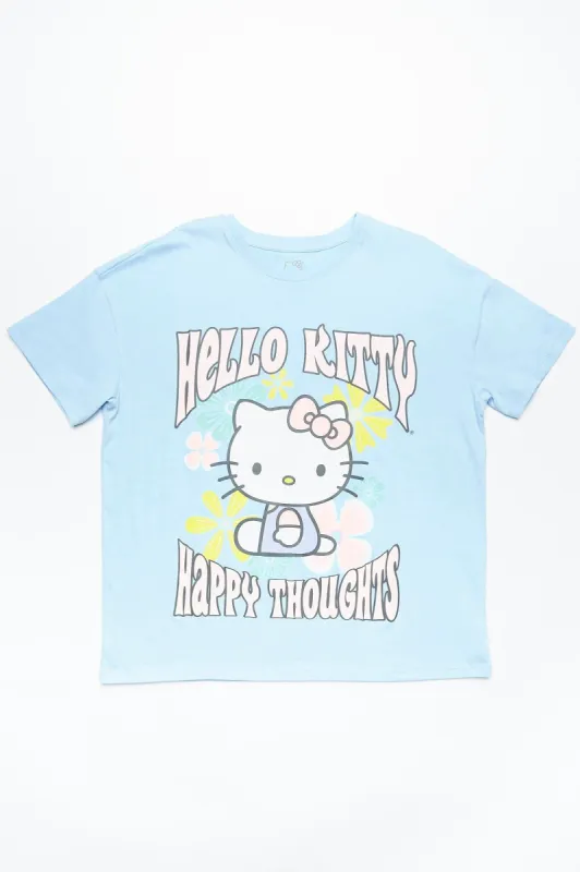 Hello Kitty Happy Thoughts Graphic Boyfriend Tee sold by Bluenotes