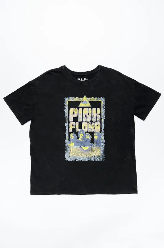Pink Floyd Graphic Acid Wash Boyfriend Tee sold by Bluenotes