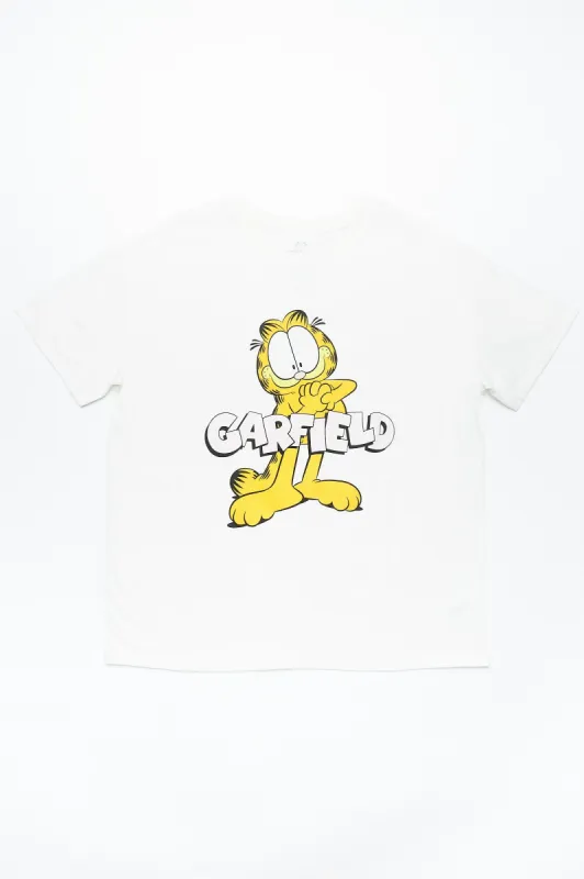 Garfield  Graphic Boyfriend Tee sold by Bluenotes
