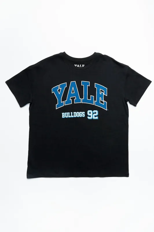 Yale Bulldogs '92 Graphic Boyfriend Tee sold by Bluenotes