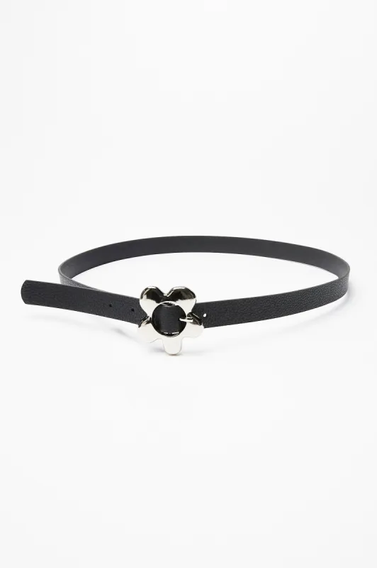 Faux Leather Flower Buckle Belt sold by Bluenotes