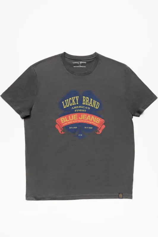 Lucky Brand Clover Blue Jeans Tri-Blend Tee sold by Bluenotes