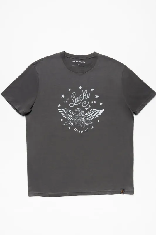 Lucky Eagle Tri-Blend Tee made by Bluenotes