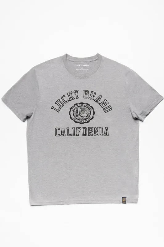 Lucky Brand California Crest Tri-Blend Tee sold by Bluenotes