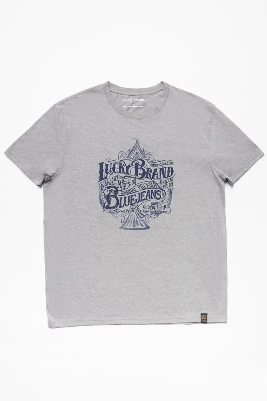 Lucky Brand Blue Jean Tri-Blend Tee sold by Bluenotes