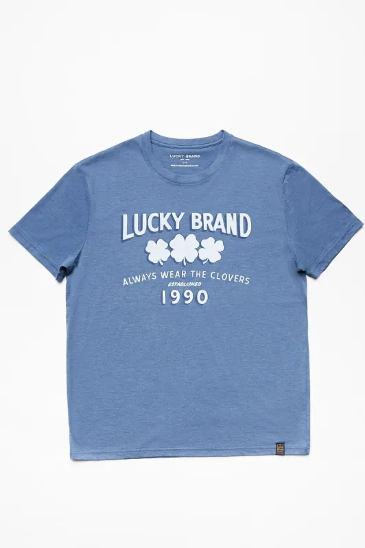 Lucky Brand Always Wear The Clovers 1990 Tri-Blend Tee sold by Bluenotes