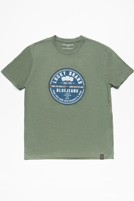 Lucky Brand Blue Jean Tri-Blend Tee sold by Bluenotes