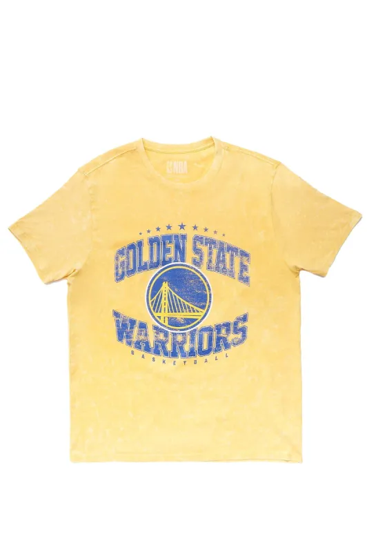 Golden State Warriors Graphic Acid Wash Tee sold by Bluenotes