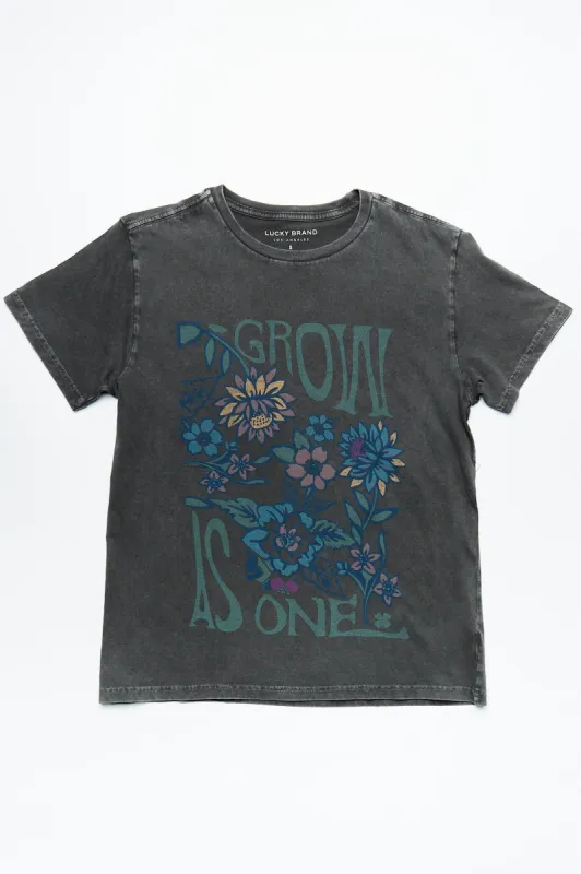 Grow As One Floral Boyfriend Tee made by Bluenotes