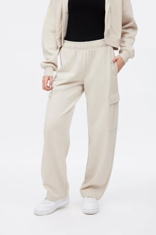 High Rise Wide Leg Cargo Jogger sold by Bluenotes