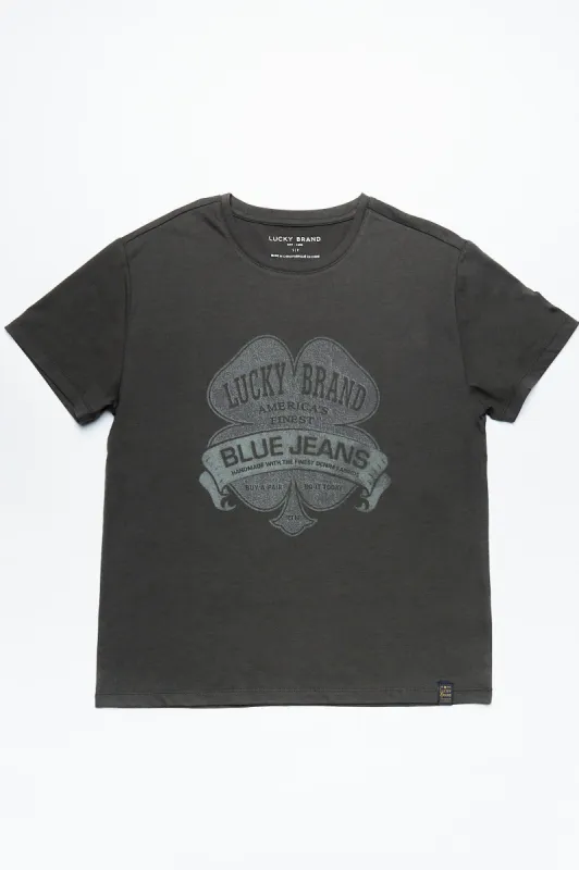 Lucky Brand Blue Jeans Clover Tri-Blend Classic Tee sold by Bluenotes