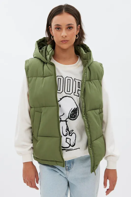 Hooded Bubble Puffer Vest sold by Bluenotes