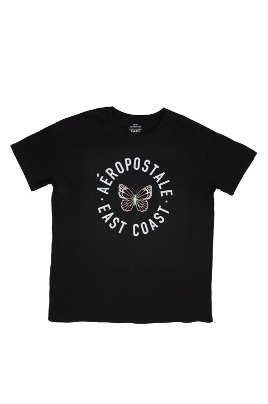 Aéropostale East Coast Butterfly Graphic Boyfriend Tee sold by Bluenotes