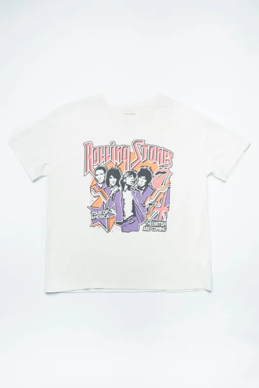 The Rolling Stones Crew Graphic Boyfriend Tee sold by Bluenotes