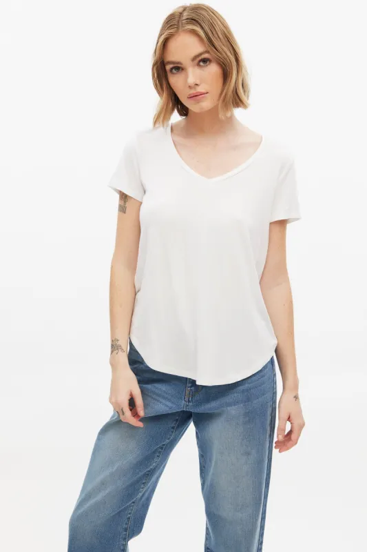 Short Sleeve V-Neck Tee sold by Bluenotes