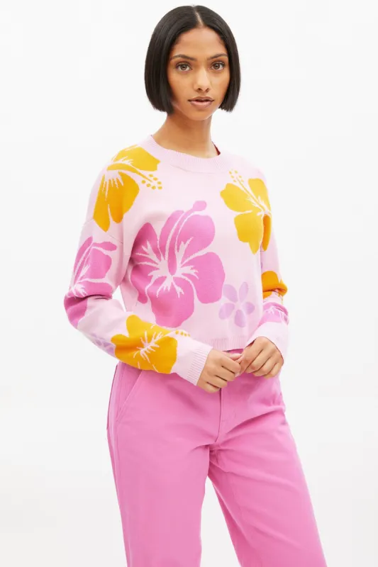 Jacquard Graphic Crew Neck Pullover Sweater sold by Bluenotes