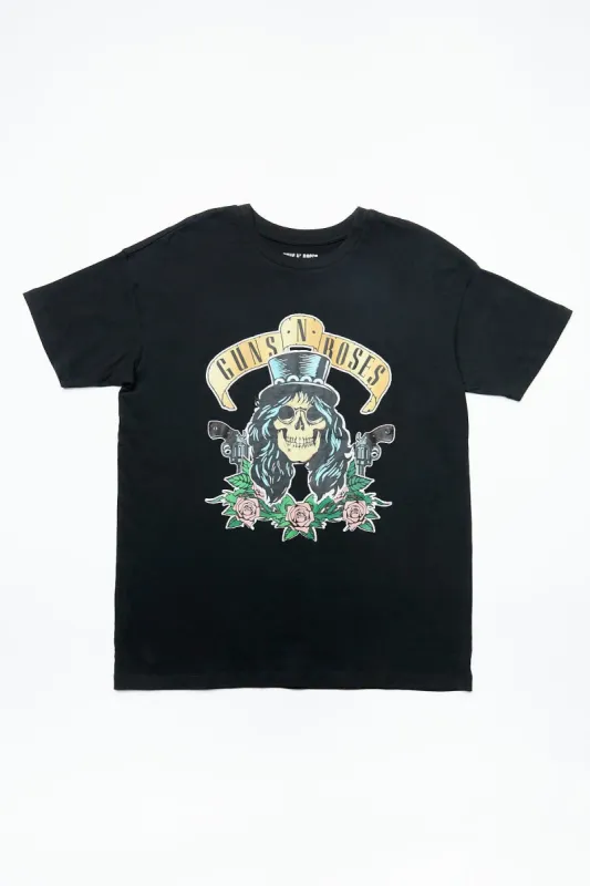 Guns N' Roses Skull Graphic Oversized Tee sold by Bluenotes